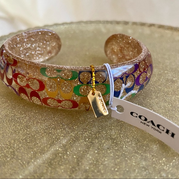 Coach Rainbow Signature Cuff, part of Coach Pride Collection - Picture 9 of 11
